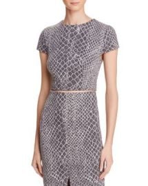 Alice   Olivia Latisha Snake Print Crop Top at Bloomingdales