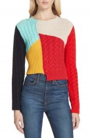 Alice   Olivia Lebell Colorblock Sweater   Nordstrom at Nordstrom