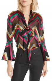 Alice   Olivia Meredith Bow Blouse   Nordstrom at Nordstrom