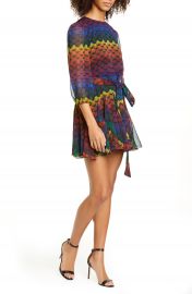 Alice   Olivia Mina Belted Minidress   Nordstrom at Nordstrom