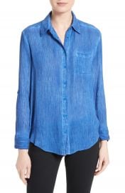 Alice   Olivia Piper Crinkled Shirt at Nordstrom