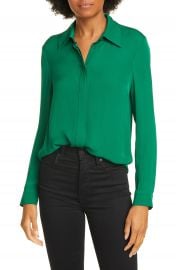 Alice   Olivia Rana Button-Up Blouse   Nordstrom at Nordstrom