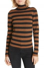 Alice   Olivia Roberta Metallic Turtleneck Sweater at Nordstrom