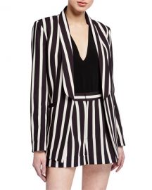 Alice   Olivia Skye Strong-Shoulder Boxy Boyfriend Blazer at Neiman Marcus