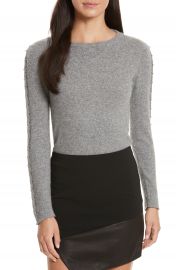 Alice   Olivia Sparrow Grommet Sleeve Sweater at Nordstrom