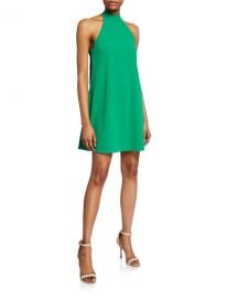 Alice   Olivia Susanna Halter Swing Dress at Neiman Marcus