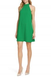 Alice   Olivia Susanna Mock Neck Sleeveless Swing Dress   Nordstrom at Nordstrom