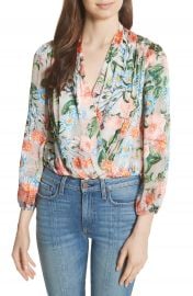 Alice   Olivia Trista Blouson Top   Nordstrom at Nordstrom