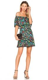 Alice   Olivia Tylie Dress in Chelsea Wildflower  amp  Black from Revolve com at Revolve