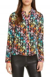 Alice   Olivia Willa Silk Blouse   Nordstrom at Nordstrom