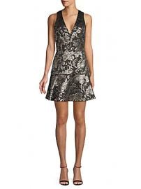 Alice   Olivia by Stacey Bendet - Floral Jacquard Mini Dress at Saks Off 5th