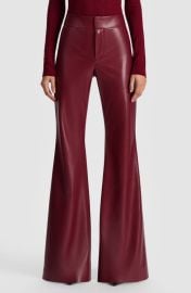 Alice + Olivia Andrew Faux Leather Wide Leg Pants at Nordstrom