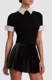 Alice + Olivia Aster Layered Look Polo at Nordstrom