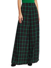 Alice + Olivia Athena Windowpane Pants at Saks Off 5th