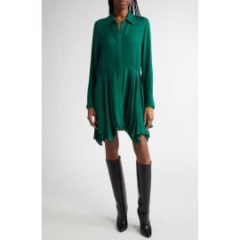 Alice + Olivia Avita Long Sleeve Asymmetric Shirtdress at Nordstrom