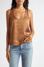 Alice + Olivia Avril Satin Tank at Nordstrom