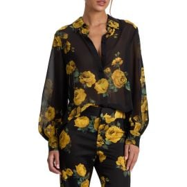 Alice + Olivia Candace Blouson Sleeve Shirt at Nordstrom