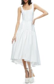 Alice + Olivia Diana High-Low Midi Dress at Nordstrom