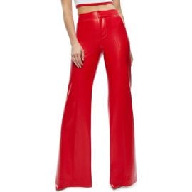 Alice + Olivia Dylan Wide Leg Faux Leather Pants at Nordstrom