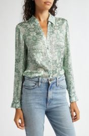 Alice + Olivia Eloise Button-Up Shirt at Nordstrom