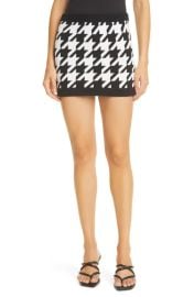 Alice + Olivia Ingrid Houndstooth Skirt at Nordstrom