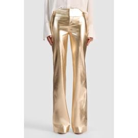Alice + Olivia Metallic Faux Leather Pants at Nordstrom