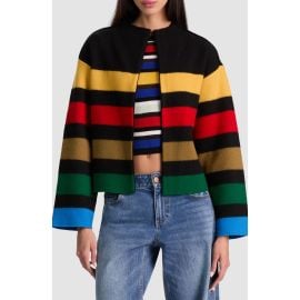 Alice + Olivia Pearson Stripe Wool Jacket at Nordstrom