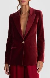 Alice + Olivia Silas Velvet Blazer at Nordstrom