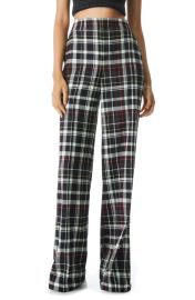 Alice  Olivia Dylan Plaid Wide Leg Pants at Nordstrom