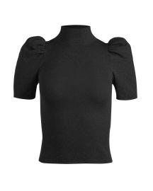 Alice  Olivia Issa Turtleneck Puff-Sleeve Pullover Top at Neiman Marcus