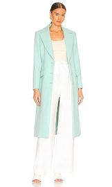 Alice  Olivia Joelle Double Breasted Long Coat in Breeze at Revolve