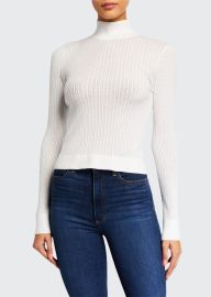 Alice  Olivia Lanie High-Neck Long-Sleeve Pullover Sweater - at Bergdorf Goodman