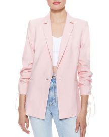 Alice  Olivia Lester Ruched-Sleeve Blazer at Neiman Marcus