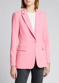 Alice  Olivia Macey Notched-Collar Fitted Blazer - at Bergdorf Goodman