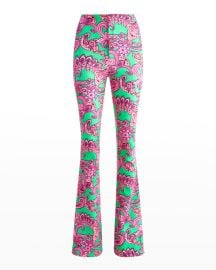 Alice  Olivia Teeny High-Waist Bootcut Pants at Neiman Marcus