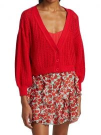 Alice  Olivia Winsor Deep-V Slouchy Cardigan  SaksFifthAvenue at Saks Fifth Avenue