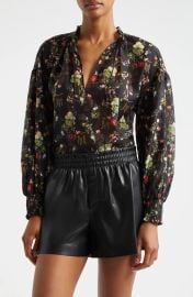 Alice And Olivia Julius Tie Neck Tunic Top at Nordstrom Rack