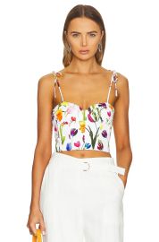 Alice Olivia Abia Bustier Top at Revolve