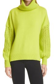 Alice Olivia Adela Wool Blend Turtleneck Sweater at Nordstrom