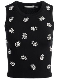 Alice Olivia Amity crystal-embellished Knitted Top - at Farfetch