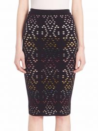 Alice Olivia Ani Pointelle Pencil Skirt at Saks Off 5th