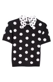 Alice Olivia Aster Collared T-Shirt at Nordstrom