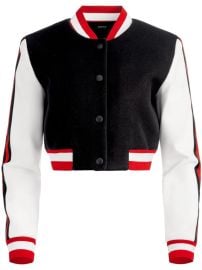 Alice Olivia Barton Varsity Cropped Jacket - at Farfetch