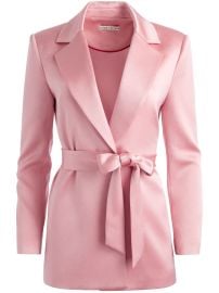 Alice Olivia Belted satin blazer at Farfetch