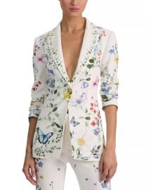 Alice Olivia Breann Blazer in Twisting Vines Off White at Bloomingdales