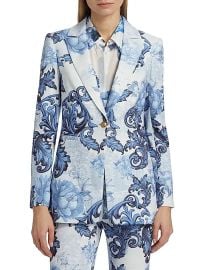 Alice Olivia Breann Floral Peak Lapel Blazer at Saks Fifth Avenue