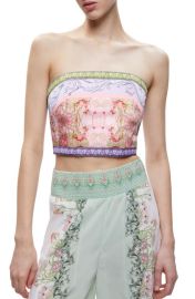 Alice Olivia Ceresi Bandeau Crop Top at Nordstrom