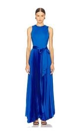 Alice Olivia Chara Maxi Dress In True Blue at Revolve