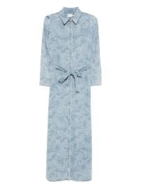 Alice Olivia Chassidy Denim Dress Blue at Farfetch