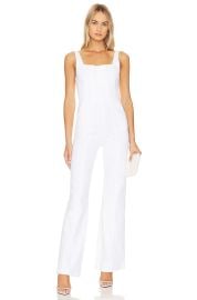 Alice Olivia Chels Corset Denim Jumpsuit at Revolve